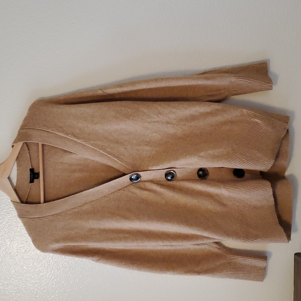 Ann Taylor Factory Camel Cardigan size small